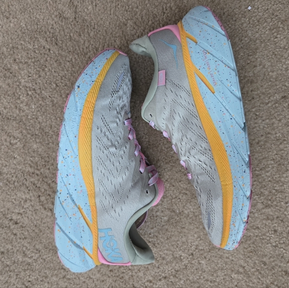 Hoka M Clifton 8 Sneakers Men Size 8D Wide 1134730 SGRT Grey - Picture 5 of 16